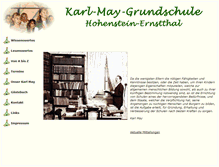 Tablet Screenshot of karl-may-grundschule.de